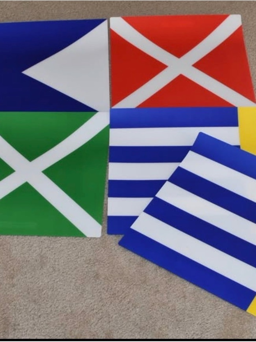 Set of 5 Ikea Nautical Placemats